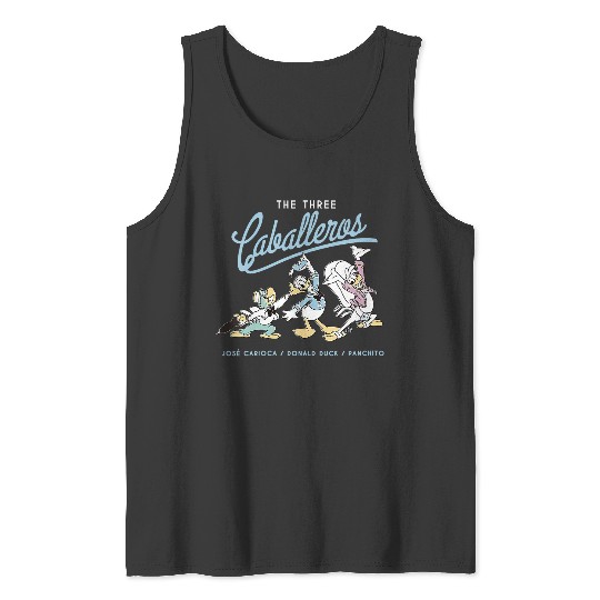 Womens Disney The Three Caballeros Retro Donald Duck V-Neck Tank Tops
