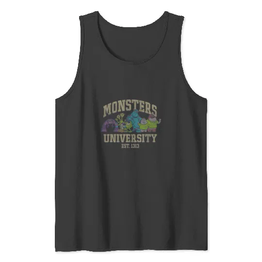 Disney Pixar Monsters University Est 1313 Group Shot Tank Tops