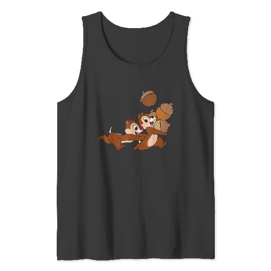 Disneyss Chip N Dale Chipmunks Acorn Run Tank Tops