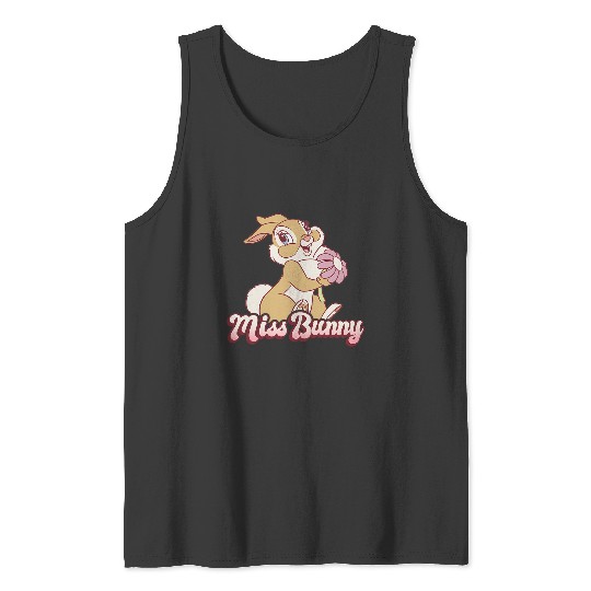 Disney Bambi Miss Bunny Floral Portrait Tank Tops