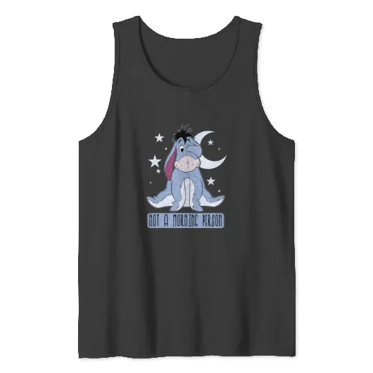 Disney Winnie The Pooh Eeyore Not A Morning Person Short Sleeve Tank Tops