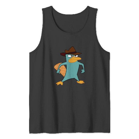 Disney Phineas And Ferb Perry The Platypus Brave Stance Tank Tops