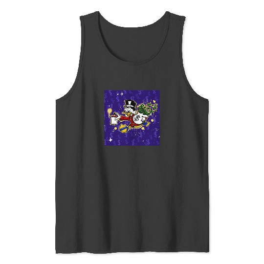 Scrooge Mcduck and money bag purple  SALE!! Mickey Retro Disney Shirt, Mickey Checkered Shirt, Vintage Disney, Retro Mickey, Mickey Gift S-5XL Tank Tops