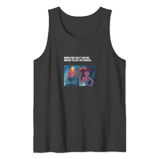 Disney Villains Valentines Day Hades Megara Dinn Tank Tops