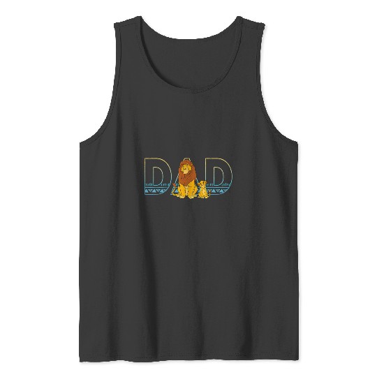 Disney The Lion King Simba and Mufasa Dad Tank Tops