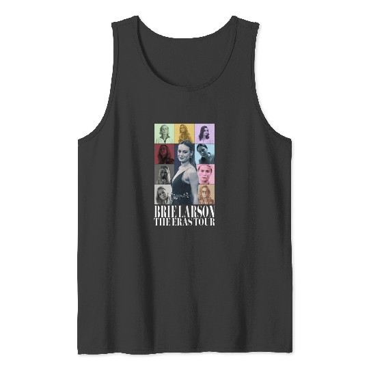 Discover Brie Larson The Eras Tour (White Text) Tank Tops