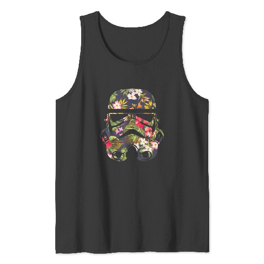 Star Warss Tropical Stormtrooper Floral Print Disneyss Tank Tops