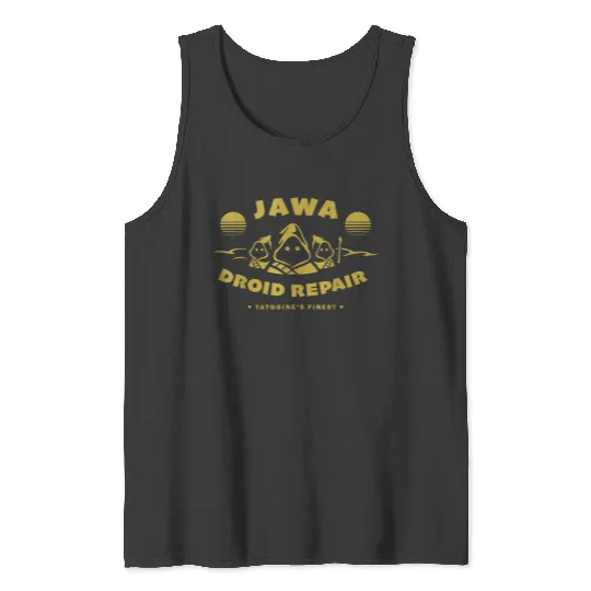 Star Warss Jawa Droid Repair Tatooine Finest Disneyss Tank Tops