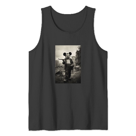 Gangster Chic Steamboat Mickey in 1920s Noir  SALE!! Mickey Retro Disney Shirt, Mickey Checkered Shirt, Vintage Disney, Retro Mickey, Mickey Gift S-5XL Tank Tops
