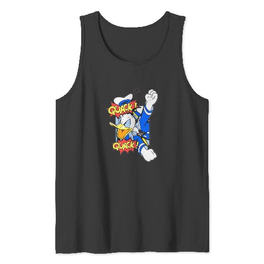 Donald Duck QUack QUack!  SALE!! Mickey Retro Disney Shirt, Mickey Checkered Shirt, Vintage Disney, Retro Mickey, Mickey Gift S-5XL Tank Tops