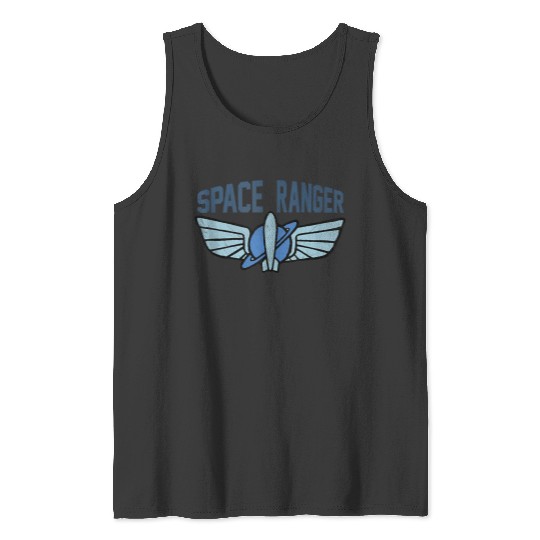 Disneyss Toy Story Space Ranger Star Command Logo Tank Tops