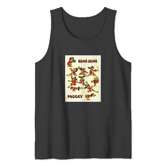 HONG KONG PHOOEY  Vintage Super Dog Abstract Surreal Character Print  SALE!! Mickey Retro Disney Shirt, Mickey Checkered Shirt, Vintage Disney, Retro Mickey, Mickey Gift S-5XL Tank Tops