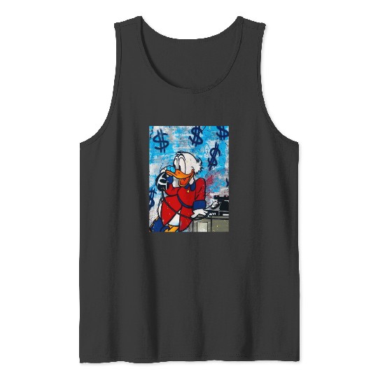 Scrooge McDuck  26SALE!! Mickey Retro Disney Shirt, Mickey Checkered Shirt, Vintage Disney, Retro Mickey, Mickey Gift S-5XL Tank Tops