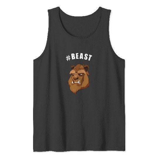 Disneys beauty and beast hashtag beast portrait Tank Tops