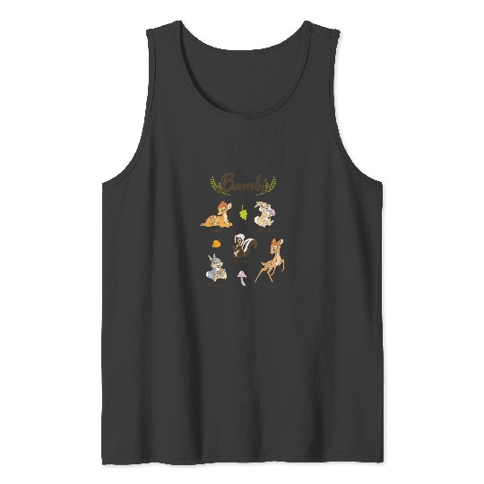 Disney Bambi Vintage Movie Characters Textbook D Tank Tops