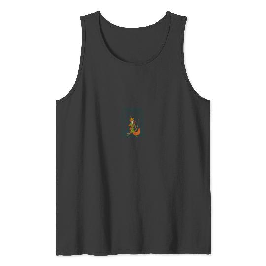 Disney Robin Hood Retro Vintage Distressed Long Tank Tops