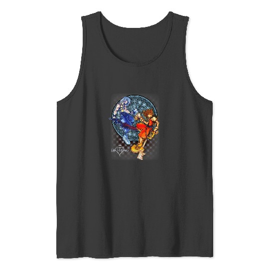 Disneys kingdom hearts sora riku chain of memories Tank Tops