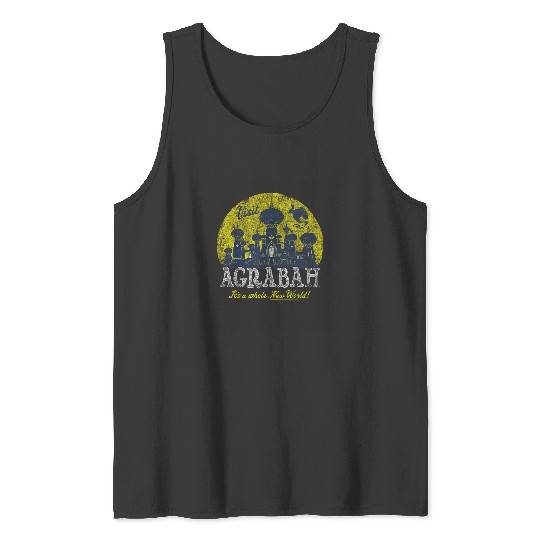 Disney Aladdin Genie Visit Agrabah Palace Vintag Tank Tops