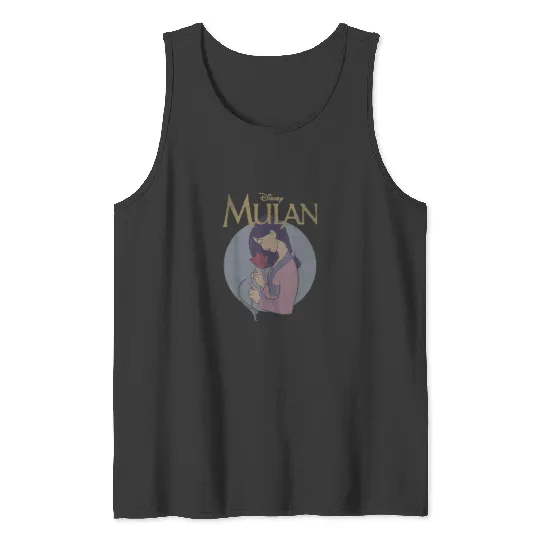 Disney Mulan Vintage Style Profile Tank Tops