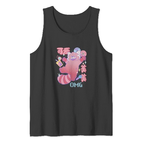 Disney Pixar-Pixar Turning Red Mei Omg Kanji Omg Tank Tops