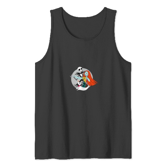 Cute Jack and Sally zero Sticker: The nightmare dog zero , Nightmare Zero Dog Shirt ,  Zero Nightmare Before Christmas Disney Halloween Tank Tops
