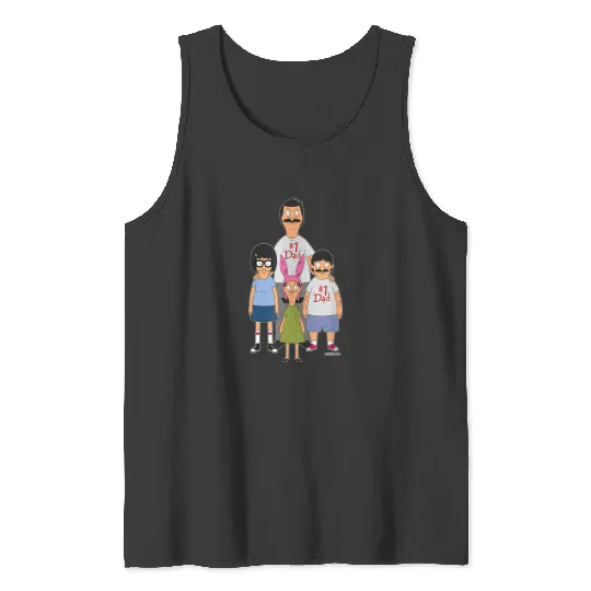 Bobs Burgers Bob Tina Louise And Gene 1 Dad Tank Tops