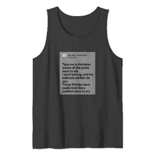 Discover Taylor The Lakes Lyrics Tank Tops