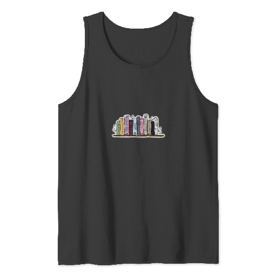 Discover Taylor albums on bookshelf Tank Tops