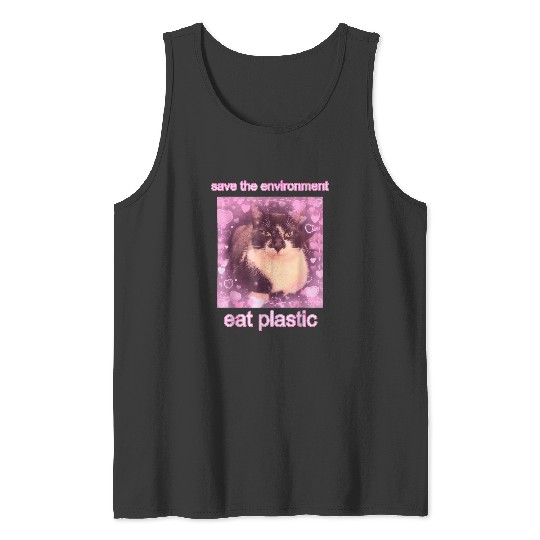 Save The Environment Eat Plastic Meme : Bobs Burgers Family Shirt, Bobs Burgers Vintage Tank Tops