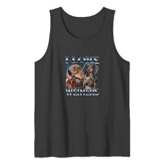 I love Dachshund 90s Bootleg Style  : Bobs Burgers Family Shirt, Bobs Burgers Vintage Tank Tops