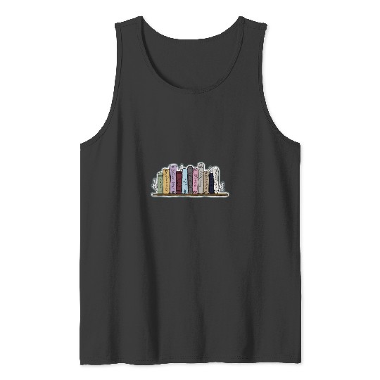 Discover Taylor albums on bookshelf Tank Tops
