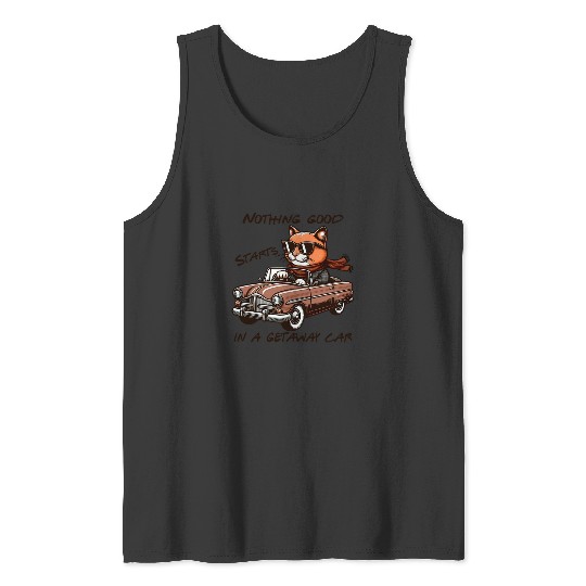 Discover Getaway Car Taylor Cat Tank Tops