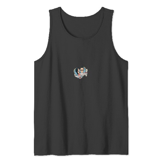 Bobs Burgers Bob And Linda Heart Shape Tattoo St Tank Tops