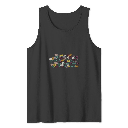 Eras Tour Surprise Song Piano Inspired Floral Print Tank Tops