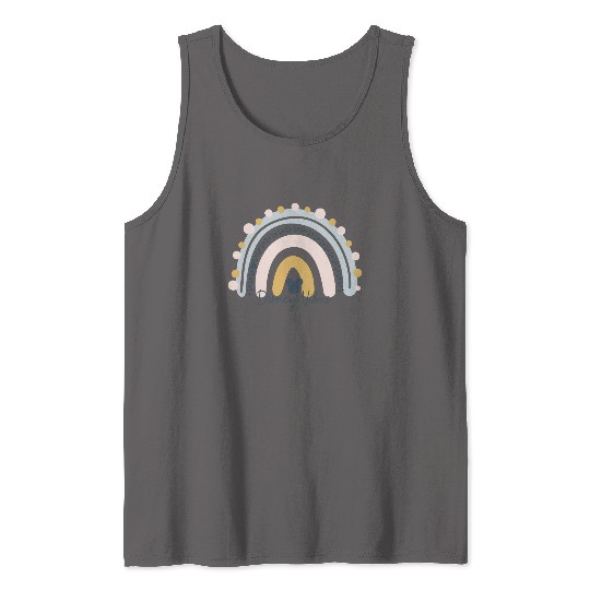 Disney Vibes Tank Tops, Rainbow Disney Tank Tops, Disney Rainbow Mickey Head Tank Tops