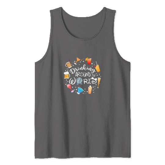 Drinking Around the World Tank Tops, Disney Drinks Tank Tops, World Traveler Tank Tops