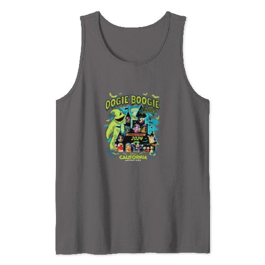 Vintage Oogie Boogie Bash 2024 Halloween Disney castle Tank Tops, Mickey & friends
