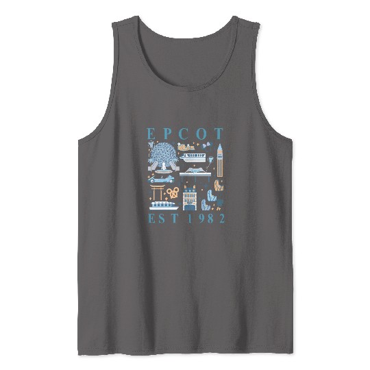Disney Epcot Since 1982 Tank Tops, Disney Trip Family Tank Tops, Disney Aesthetic Tank Tops, Disneyworld Tank Tops, Disneyland Tank Tops,  Tank Tops