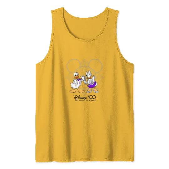 Disney 100 Years of Wonder Zip Tank Tops, Donald And Daisy Duck Zip Tank Tops