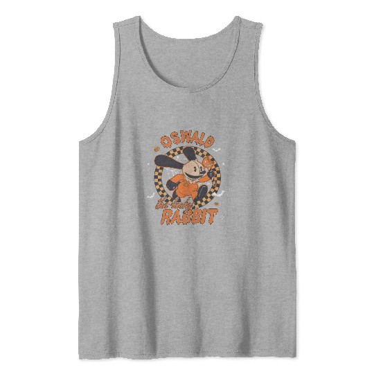 Retro Disney Oswald The Lucky Rabbit Halloween Tank Tops, Spooky Season Tank Tops