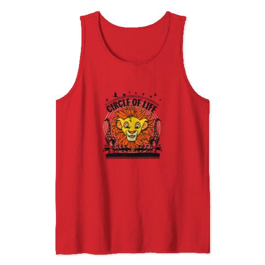 Disney The Lion King 30th Anniversary Simba Circle Of Life Tank Tops