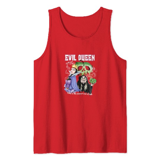 Vintage Retro Disney Villains The Evil Queen Tank Tops, Disney Princess Tank Tops