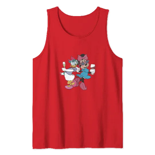 Epcot Minnie and Daisy, Disney Epcot Tank Tops, Drink Around the World Tank Tops