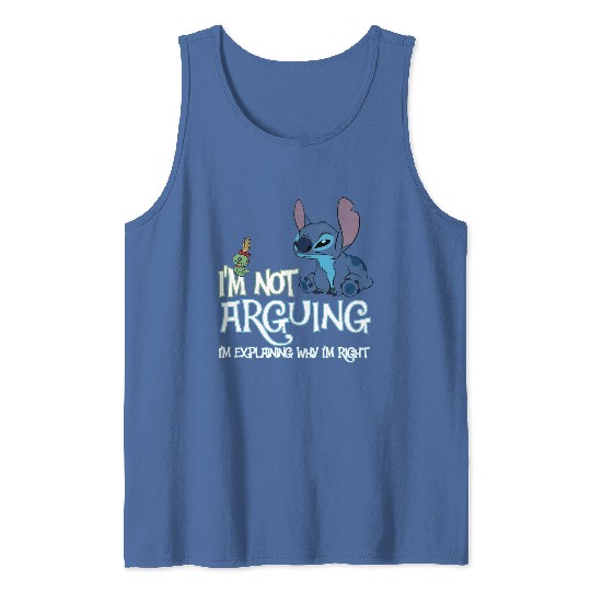 Stitch I'm Not Arguing Tank Tops, Stitch Tank Tops, Stitch Disneyworld Trip Tank Tops, Funny Disney Tank Tops