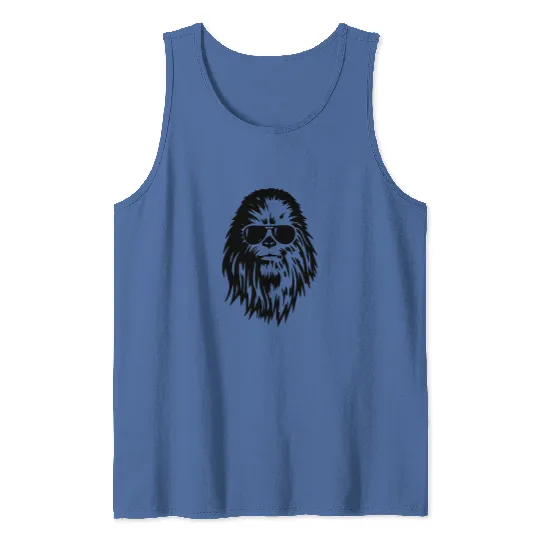 Chewbacca with Sunglasses  Disney Star Wars Adult Unisex Tank Tops, Star Wars Gift Idea