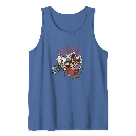 Mickey's Christmas Carol Tank Tops, Disney X-mas Holiday Movie Tank Tops