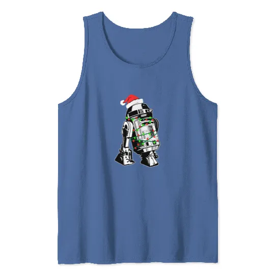 R2D2 Star Wars Christmas Lights Holiday Tank Tops Disney Galaxy's Edge