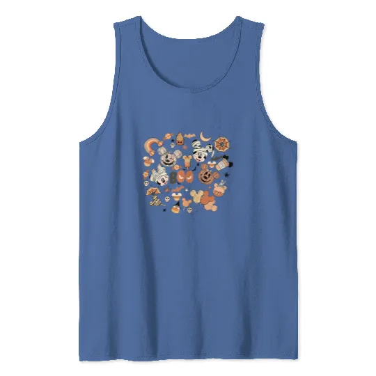 Disney Spooky Season Tank Tops, Vintage Disney Halloween Tank Tops