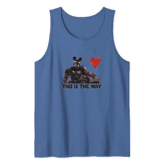 The Mandalorian This Is The Way Mickey Mouse Ears Tank Tops Disney Trip 2023 Tank Tops