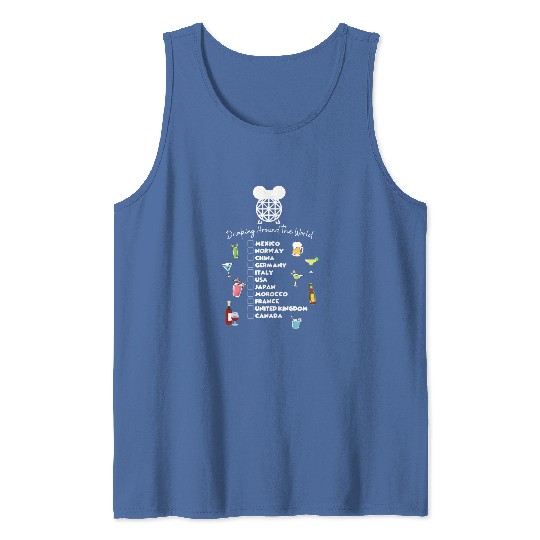 Drinking Around the World Tank Tops, Disney Drinking Team, Beer Tank Tops